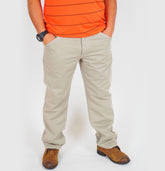 Mens The Original Ben Sherman DMB619 Stone Beige Straight Leg Casual Trousers